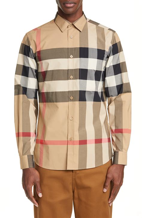 cheap burberry plaid shirt mens|Burberry Shirts For Men .